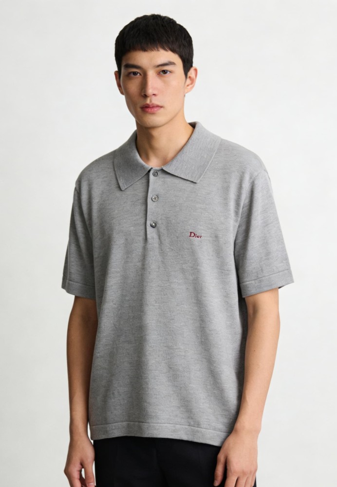1:1 quality versionDior Letter Embroidery Knit Short Sleeve Polo Shirt 29106842
