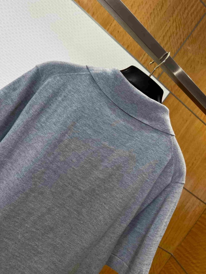 1:1 quality versionDior Letter Embroidery Knit Short Sleeve Polo Shirt 29106842