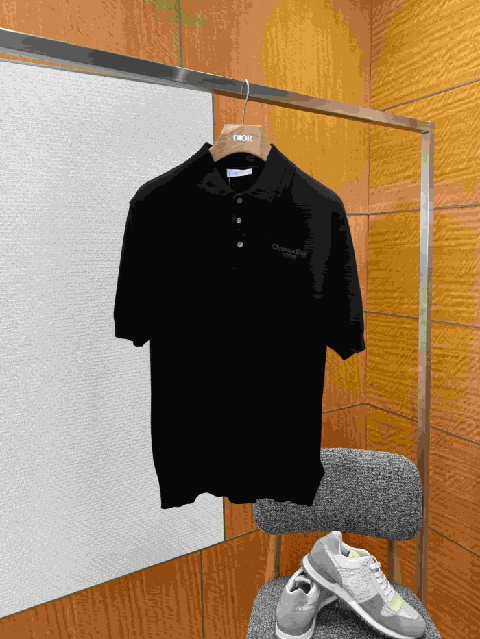 1:1 quality version Classic Embroidery 100% Cotton Knit Polo Shirt 2 colors 29106794