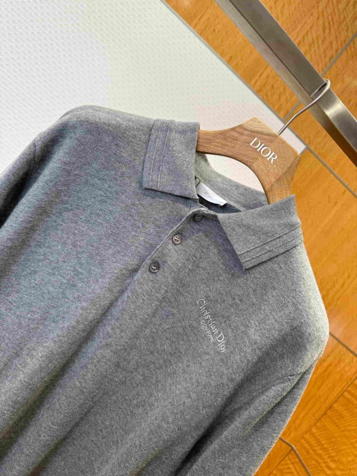 1:1 quality version Classic Embroidery 100% Cotton Knit Polo Shirt 2 colors 29106794