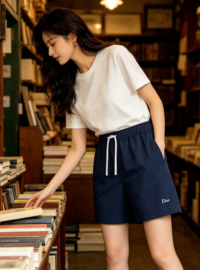 1:1 quality version Letter Embroidery Drawstring Casual Sports Shorts 2 colors 29106369