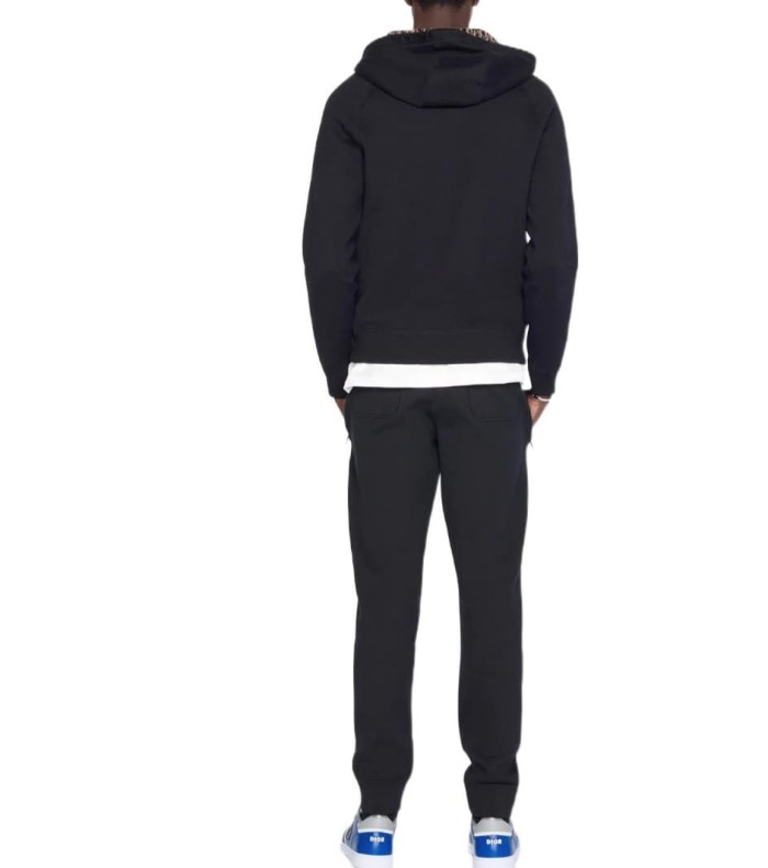 1:1 quality version Letter Embroidery Heavyweight Cotton Zip Up Hoodie 2 colors 29106632