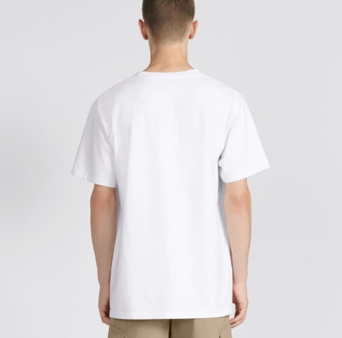 1:1 quality version Letter Embroidery Combed Cotton Crew Neck  T-shirt 5 colors 29106370
