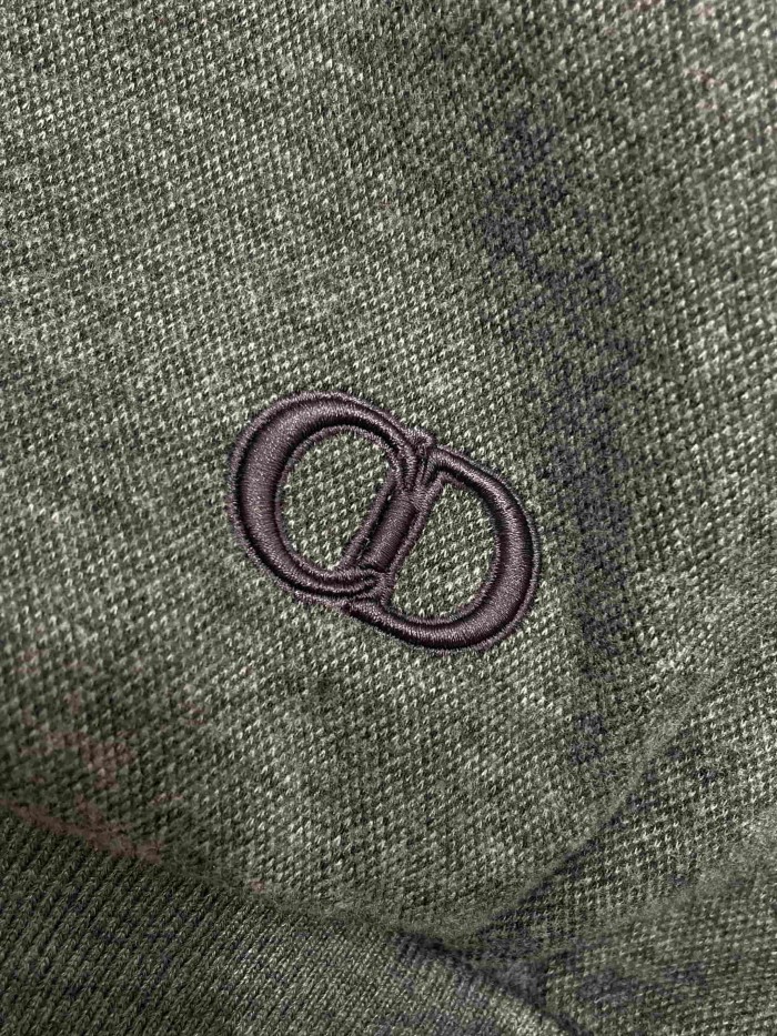 1:1 quality version CD Embroidered Stand Collar Cotton Zip Sweatshirt 29107733