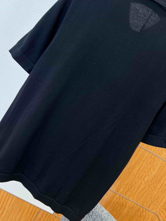 1:1 quality version  Pocket Embroidered Wool Knit Business Commuter Polo Shirt 2 colors 29107467