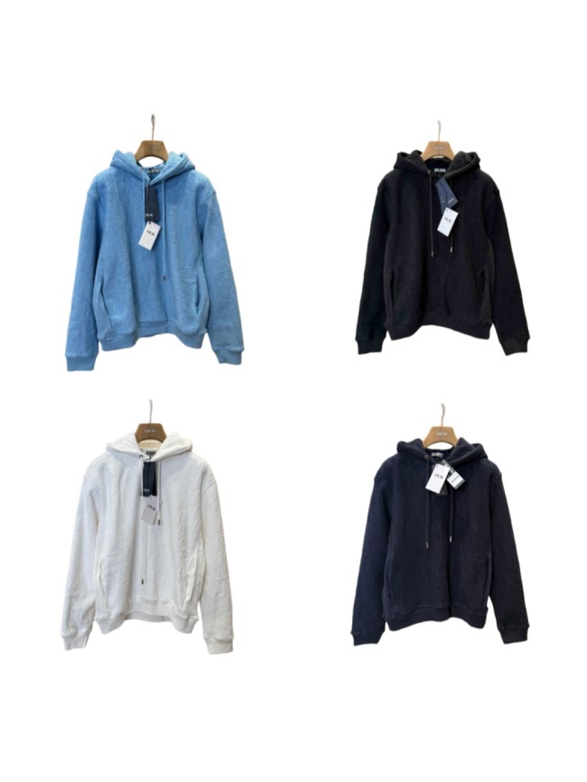 1:1 quality version All-over Jacquard Drawstring Hoodie 4 colors 29107707
