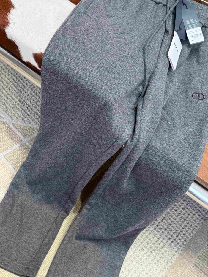1:1 quality version CD Embroidered Casual Cotton Long Sweatpants 29107729