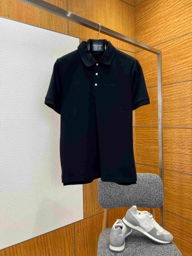 1:1 quality version Pique Cotton Logo Embroidered Short Sleeve Polo Shirt 2 colors 29107518