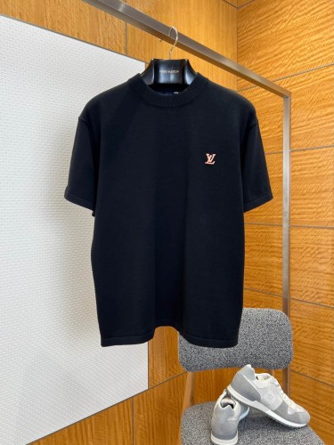 1:1 quality version Classic Embroidered Logo Knit T-Shirt 4 colors 29107800