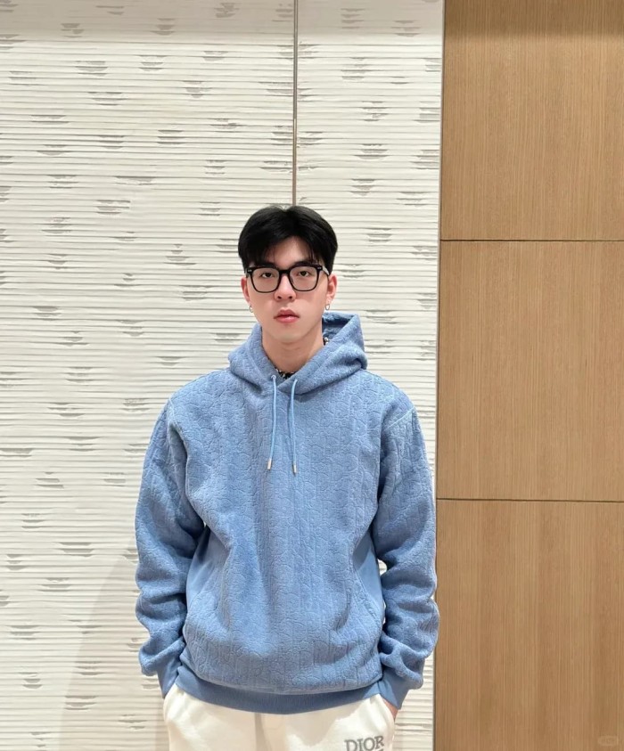 1:1 quality version All-over Jacquard Drawstring Hoodie 4 colors 29107707