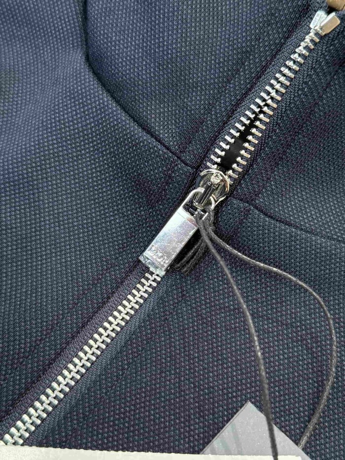 1:1 quality version CD Trim Subtle Jacquard Embroidered Stand Collar Zip Hoodie & Sweatpants Set 2 colors 29107737