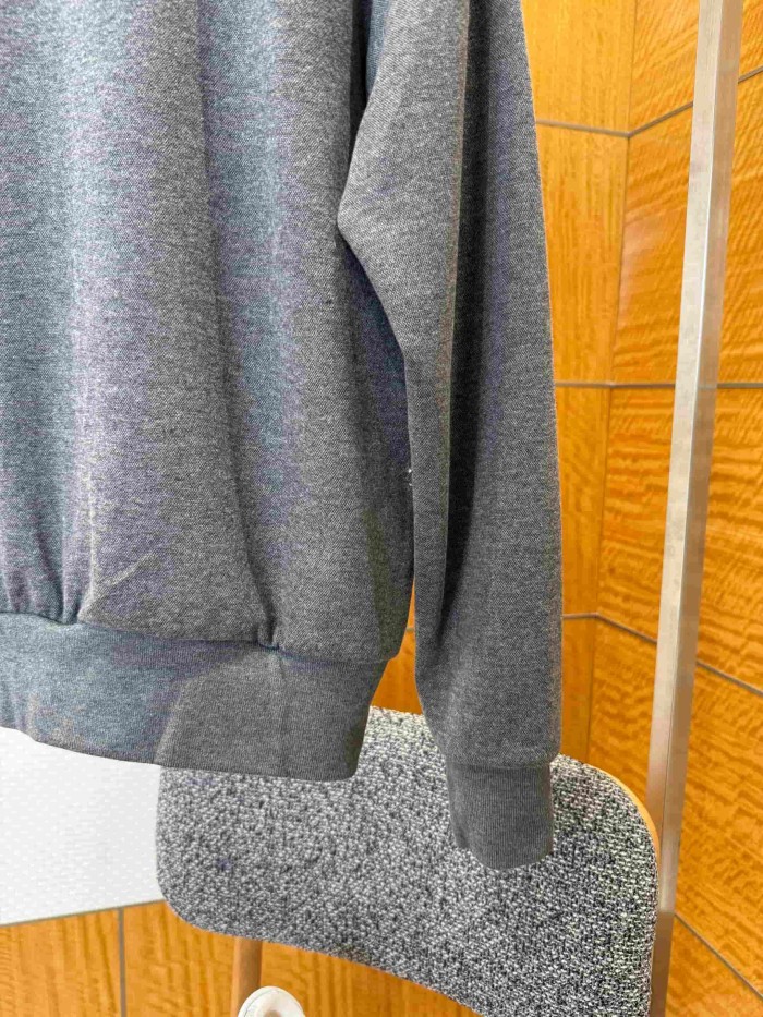 1:1 quality version CD Embroidered Stand Collar Cotton Zip Sweatshirt 29107733