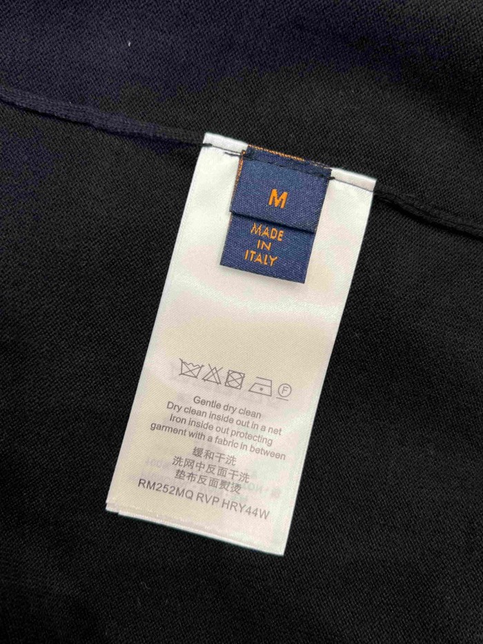 1:1 quality version  Letter Leather Patch Minimal Short Sleeve Polo Shirt 29107776
