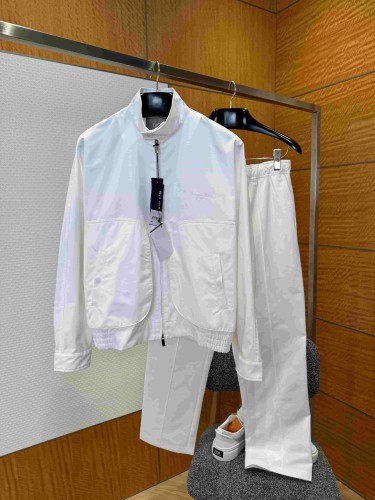 1:1 quality version Cotton Gabardine Lily of the Valley Embroidered Jacket & Pants Set 29107760