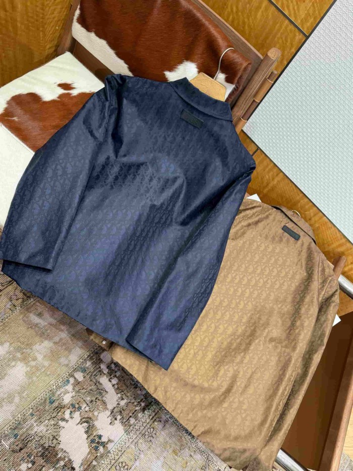 1:1 quality version Classic Letter Twill Jacquard Lapel Collar Jacket 3 colors 29107663