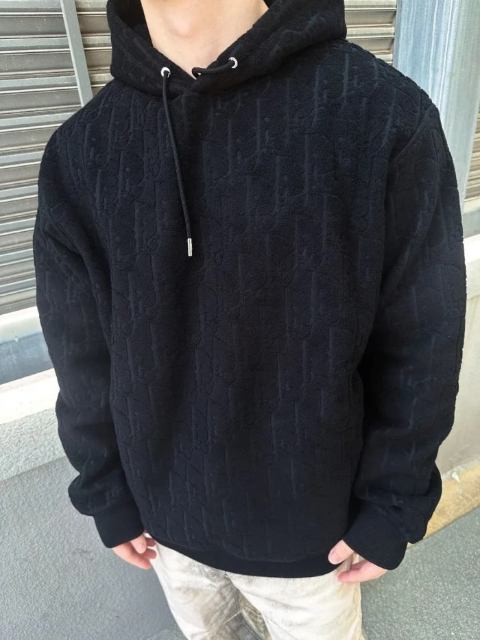 1:1 quality version All-over Jacquard Drawstring Hoodie 4 colors 29107707