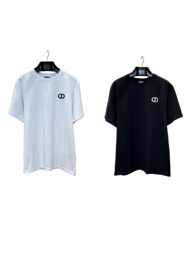 1:1 quality version Combed Cotton Classic CD Logo Embroidered T-Shirt 2 colors 29107531