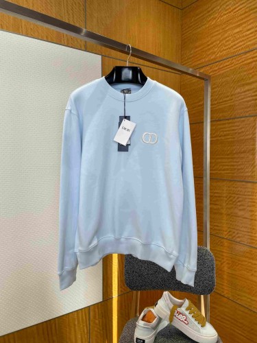 1:1 quality version 3D CD Metal Logo Embroidery Crew Neck Sweatshirt 4 colors 29107580