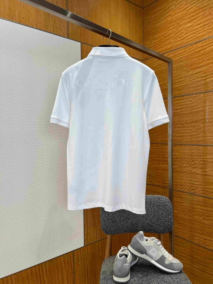 1:1 quality version Pique Cotton Logo Embroidered Short Sleeve Polo Shirt 2 colors 29107518