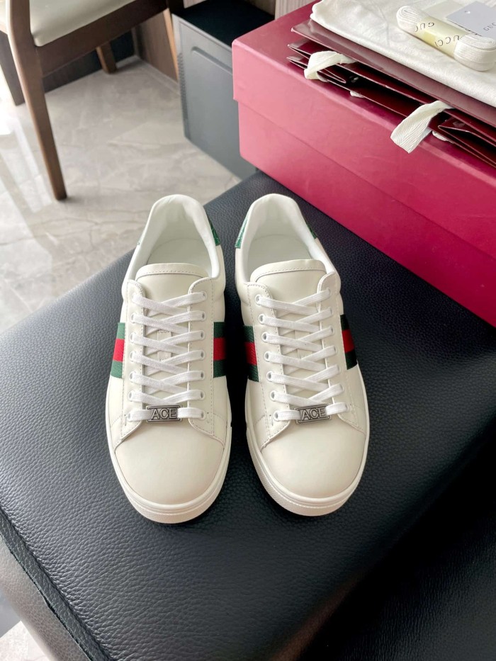 1:1 quality version G Ace Series Metal Logo Plaque & Side Web Stripe Sneakers 11 colors 29107535