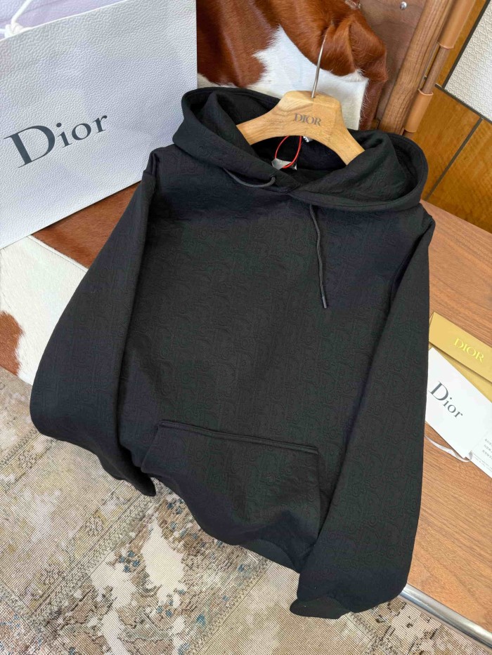 1:1 quality version  Heavyweight Cotton Embossed Allover Print Drawstring Hoodie 2 colors 29107640