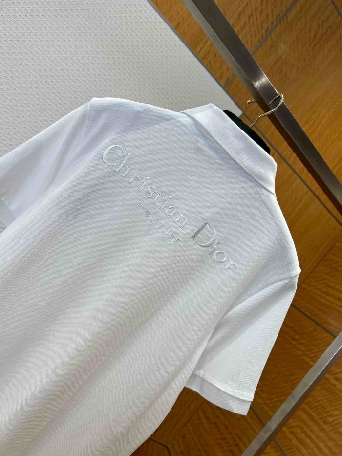 1:1 quality version Pique Cotton Logo Embroidered Short Sleeve Polo Shirt 2 colors 29107518