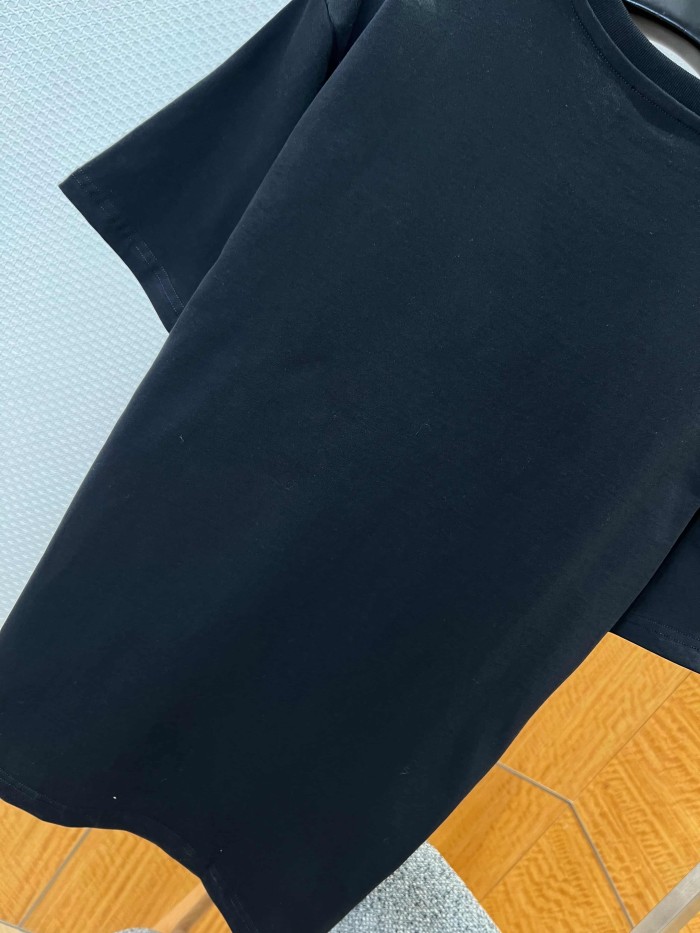 1:1 quality version Combed Cotton Classic CD Logo Embroidered T-Shirt 2 colors 29107531
