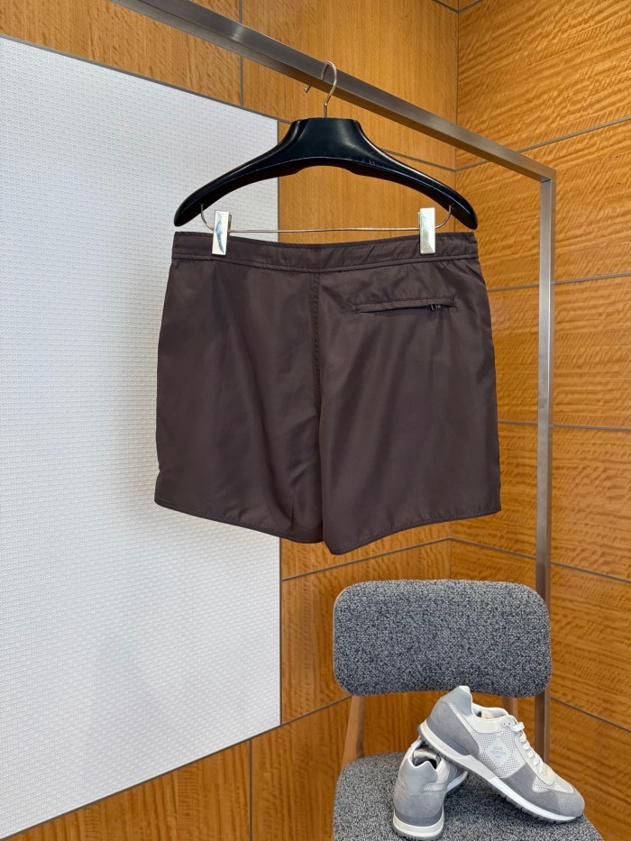 1:1 quality version Triangle Spliced Checkerboard Logo Drawstring Casual Shorts 2 colors 29107825
