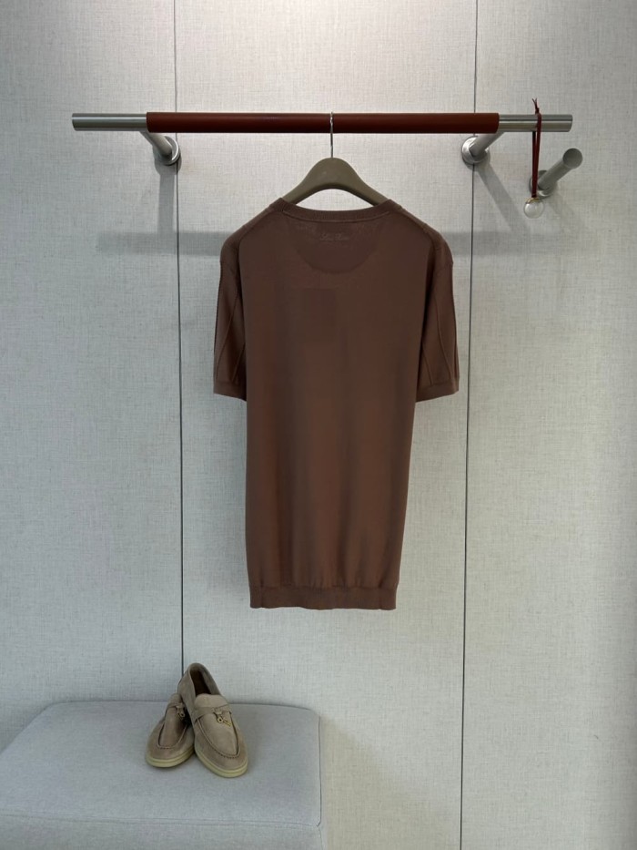 1:1 quality version Vertical Stripe Crew Neck Knit Tee 6 colors 29111178