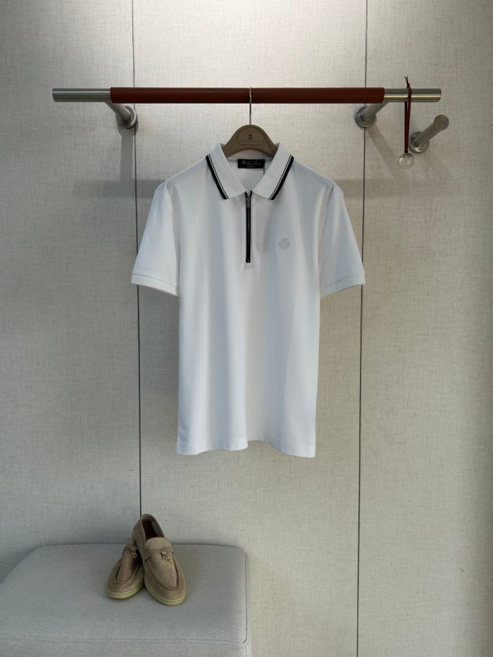 1:1 quality version Color Block Collar Half Zip Polo Shirt 2 colors 29111168
