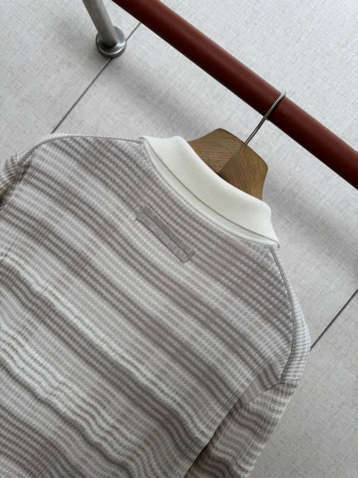 1:1 quality version ZG Striped Polo Shirt 29110844