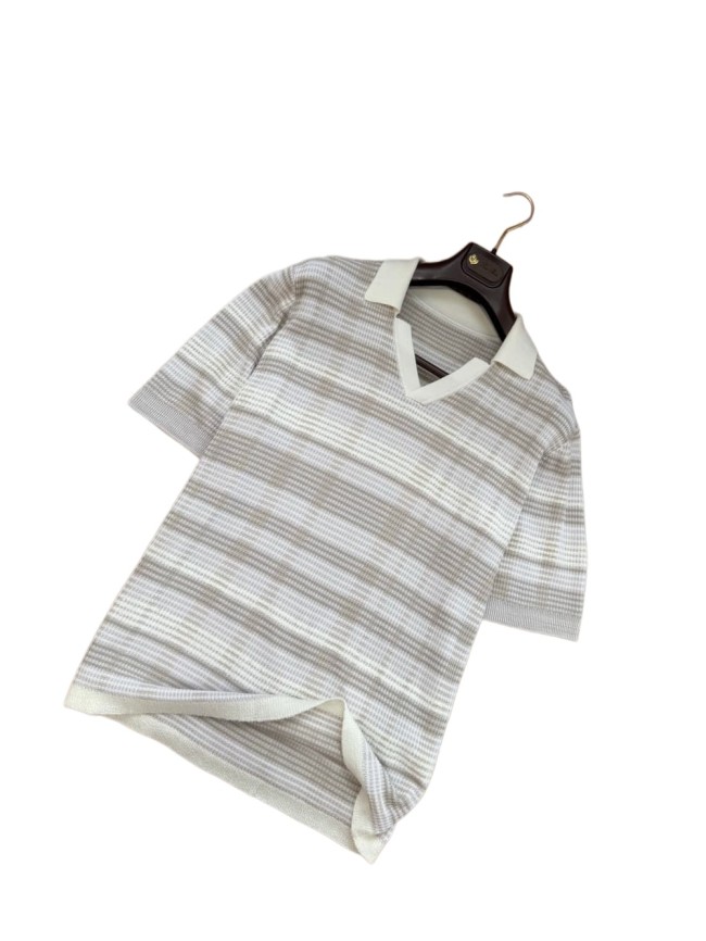1:1 quality version ZG Striped Polo Shirt 29110844