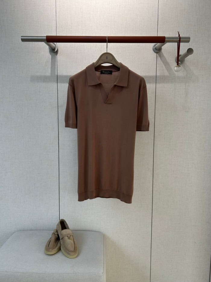 1:1 quality version Classic V-Neck Knit Polo Shirt 7 colors 29111172