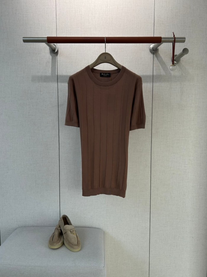 1:1 quality version Vertical Stripe Crew Neck Knit Tee 6 colors 29111178