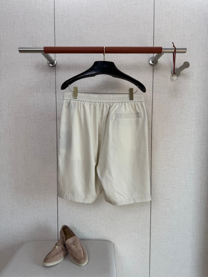 1:1 quality version Drawstring Brown Leather Buckle Embroidery Shorts 4 colors 29111027