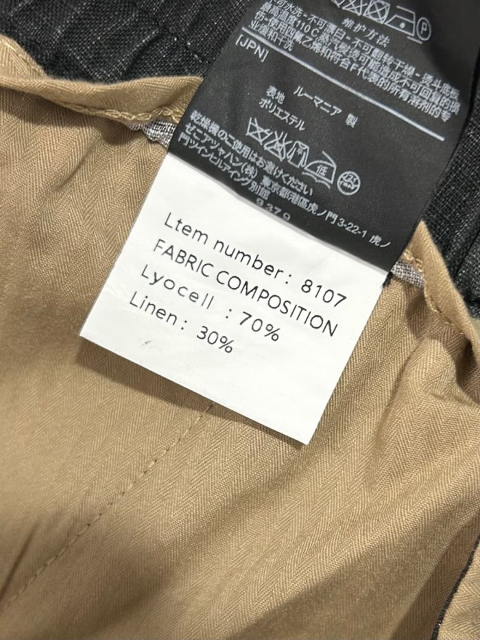 1:1 quality version Linen Blend Drawstring Casual Pants 3 colors 29110846