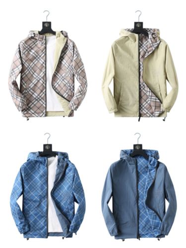 1:1 quality version Diamond Check Horse Embroidery Reversible Jacket 2 colors 29111293