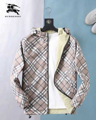 1:1 quality version Diamond Check Horse Embroidery Reversible Jacket 2 colors 29111293
