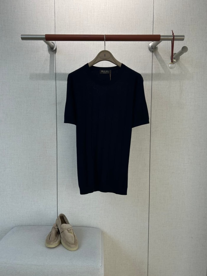 1:1 quality version Vertical Stripe Crew Neck Knit Tee 6 colors 29111178