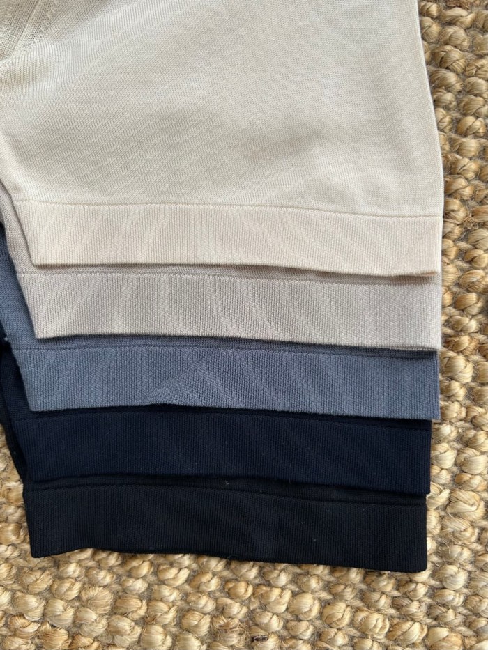 1:1 quality version Classic Jacquard Texture Knit Polo Tee 5 colors 29111175