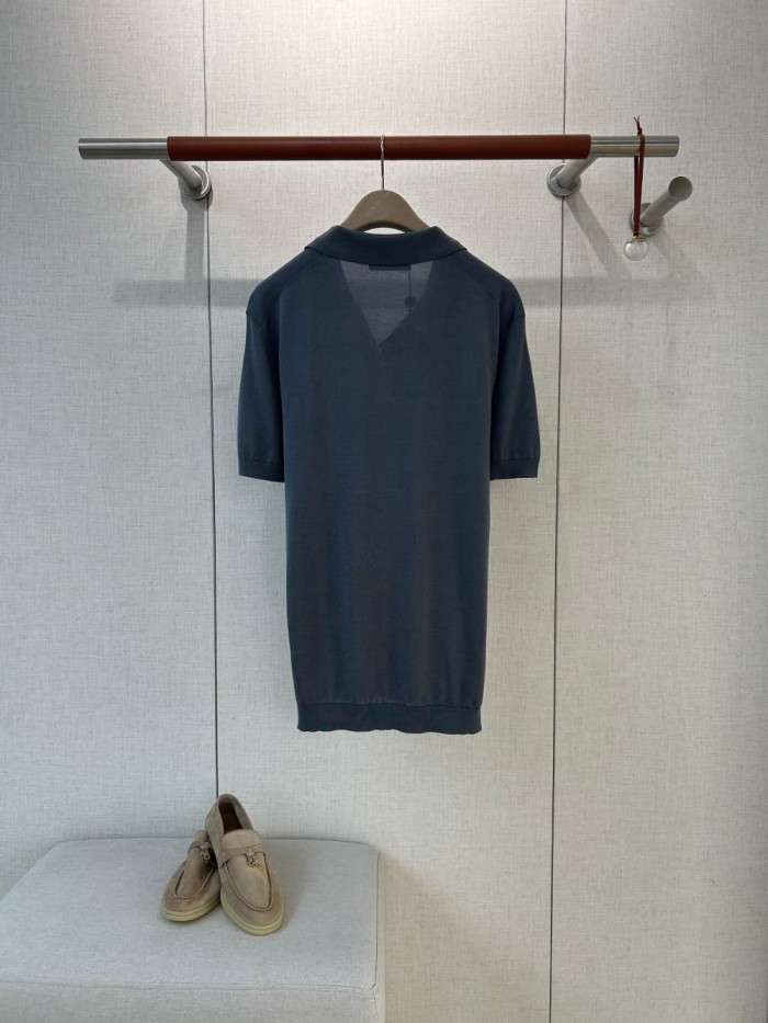 1:1 quality version Classic V-Neck Knit Polo Shirt 7 colors 29111172