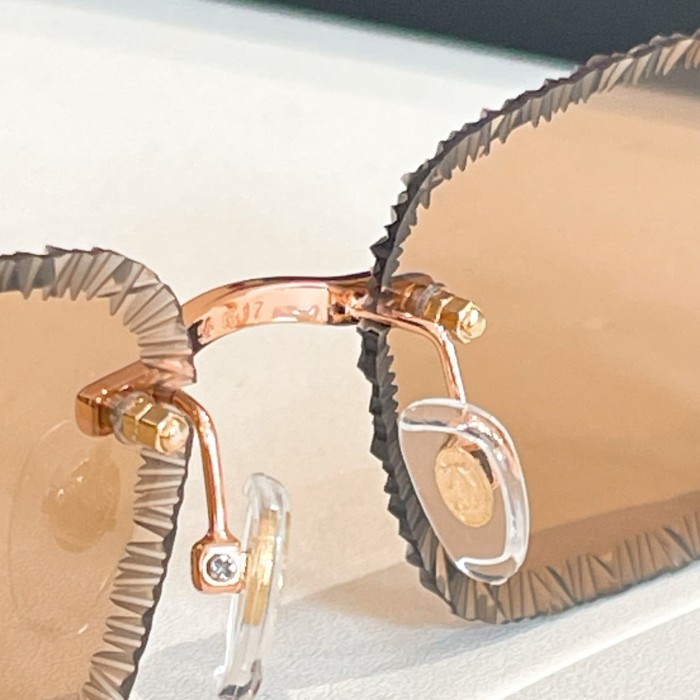 1:1 quality version Serrated Rimless Sunglasses 11 colors 29111284