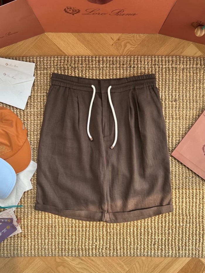 1:1 quality version Linen Blend Casual Shorts 3 colors 29111028