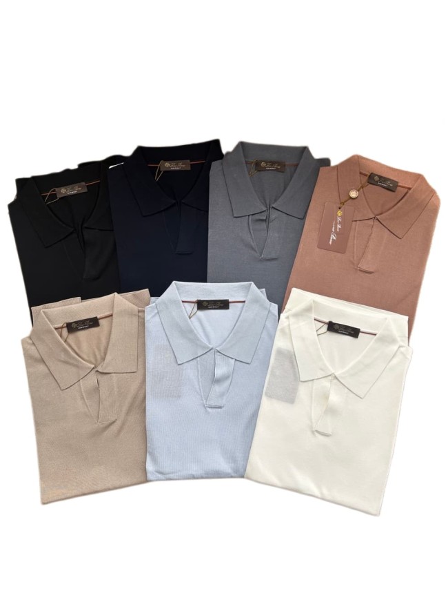 1:1 quality version Classic V-Neck Knit Polo Shirt 7 colors 29111172
