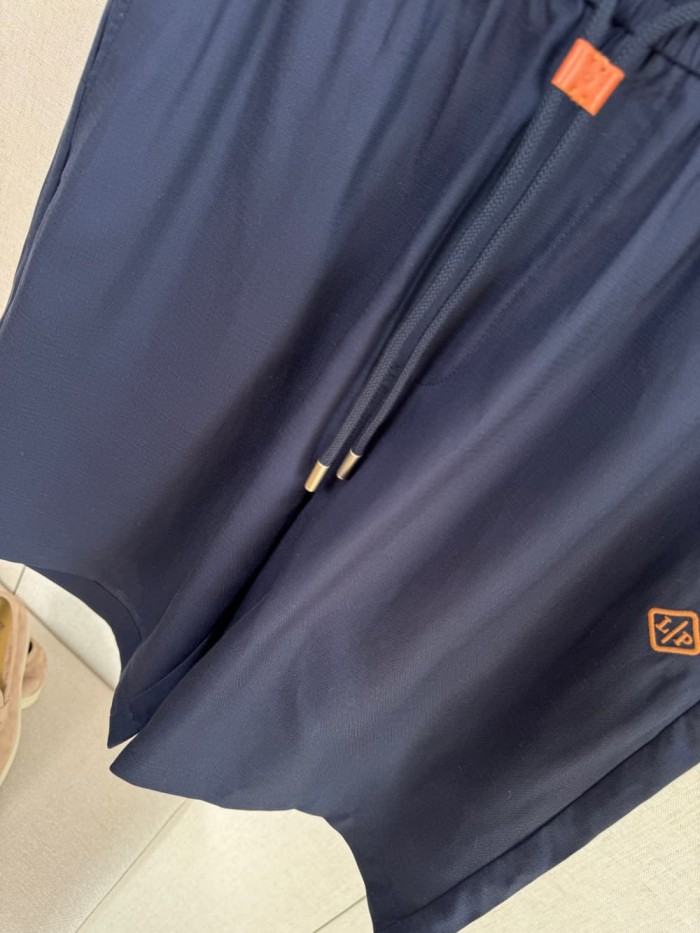 1:1 quality version Drawstring Brown Leather Buckle Embroidery Shorts 4 colors 29111027