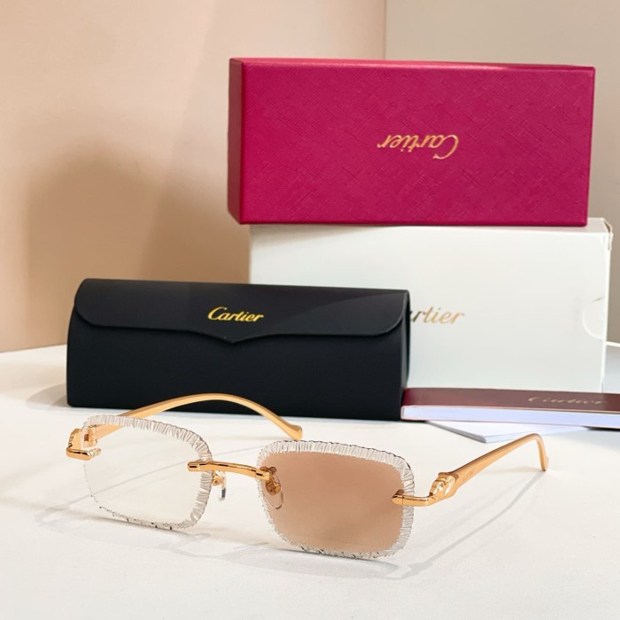 1:1 quality version Serrated Rimless Sunglasses 11 colors 29111284