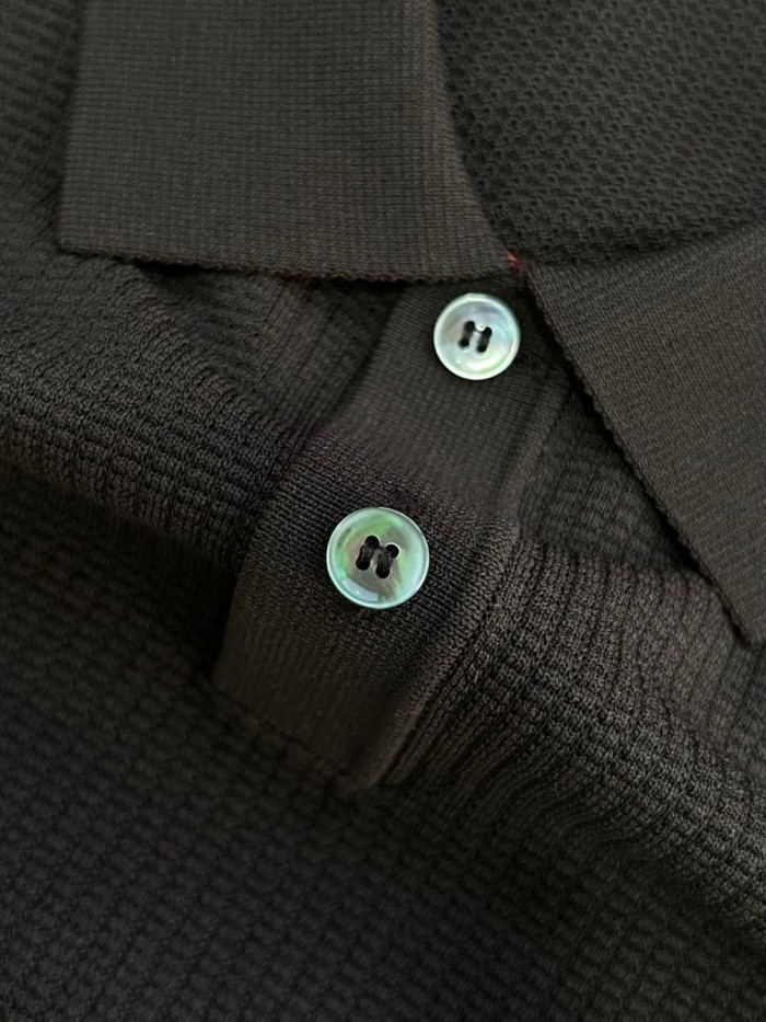 1:1 quality version Waffle Texture Polo Shirt 3 colors 29111171