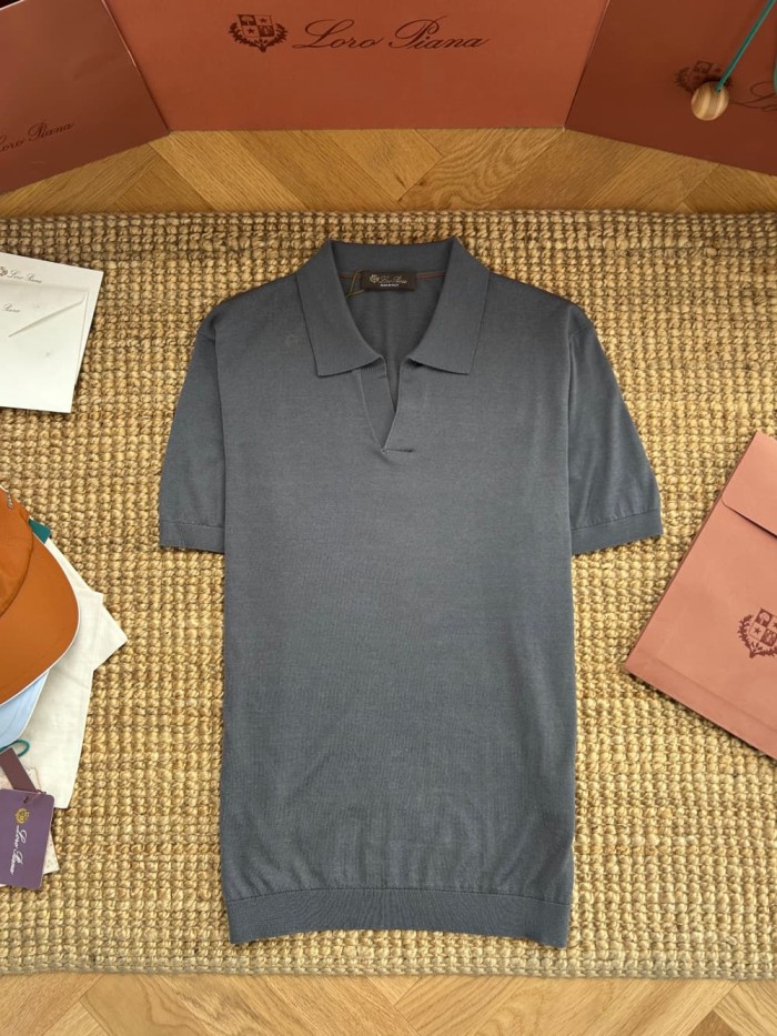 1:1 quality version Classic V-Neck Knit Polo Shirt 7 colors 29111172