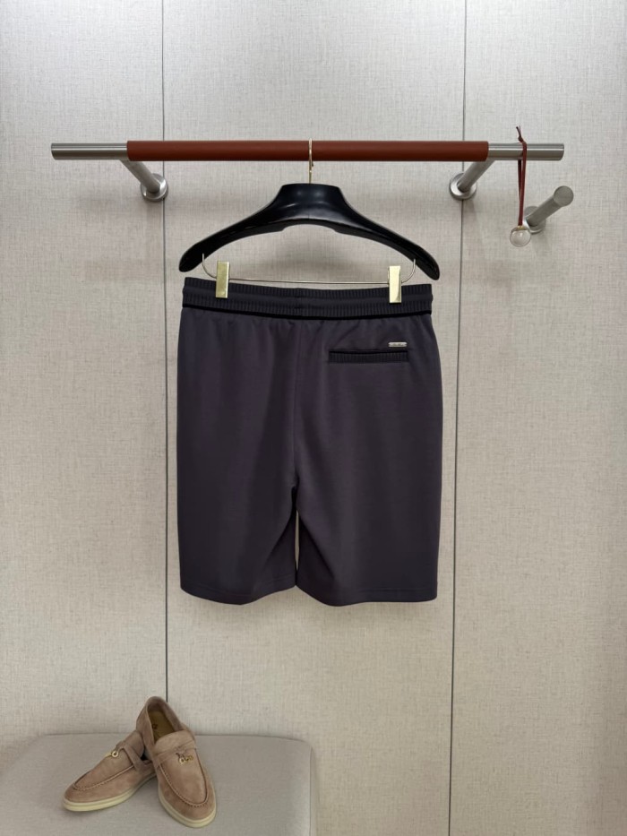 1:1 quality version Color Block Embroidery Metal Plate Casual Shorts 29111024