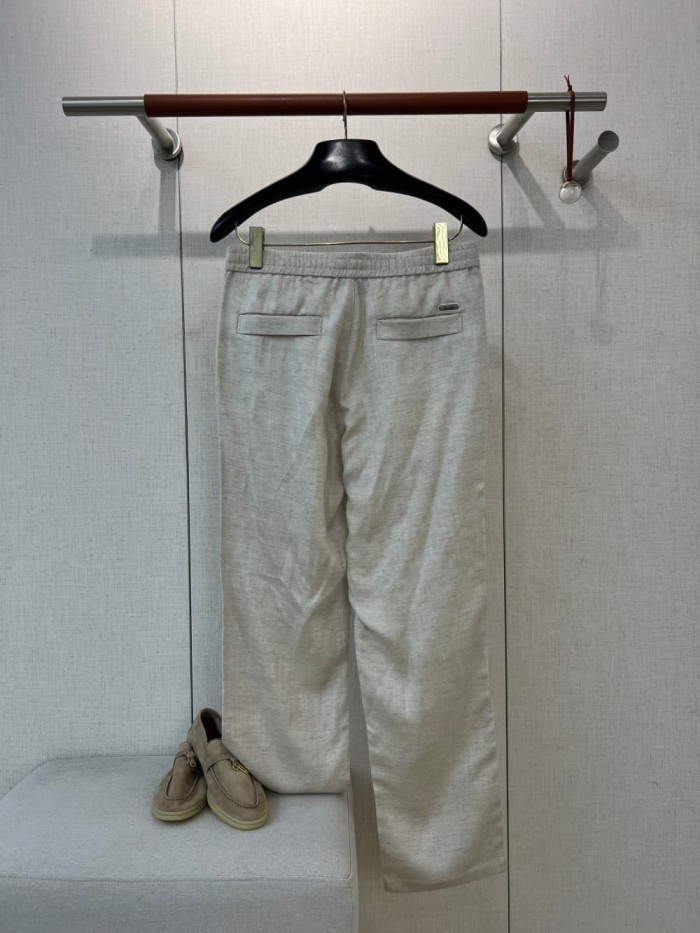 1:1 quality version Linen Blend Casual Pants 5 colors 29111030